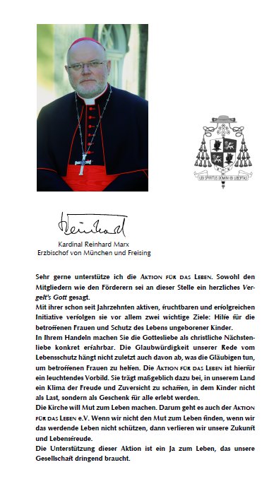 Kardinal, Reinhard Marx, Erzbischof von München und Freising
